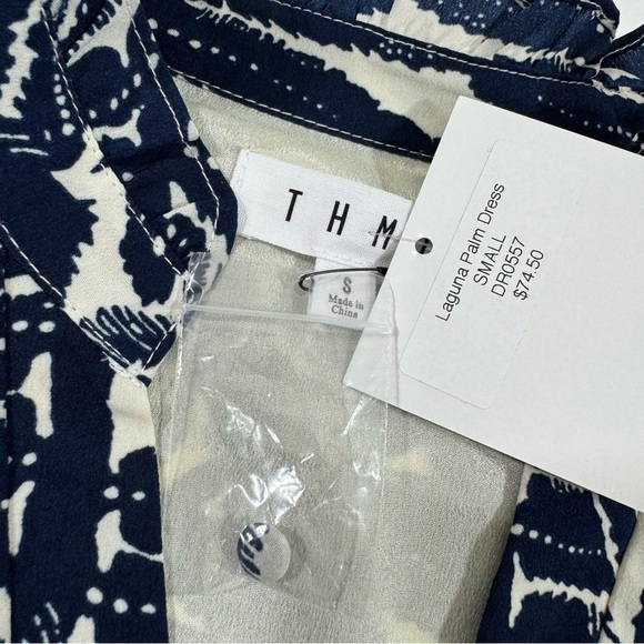 New THML Laguna Palm A Line Dress Long Sleeve - Picture 5 of 6